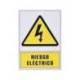 PICTOGRAMA ARCHIVO 2000 RIESGO ELECTRICO PVC AMARILLO LUMINISCENTE 210X297 MM