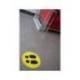 CIRCULO DE SEÑALIZACION ADHESIVO APLI PARA SUELO PVC 100 MC PIES AMARILLO/NEGRO DIAMETRO 30 CM