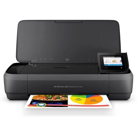 EQUIPO MULTIFUNCION PORTATIL HP OFFICEJET WIFI 4800X1200 TINTA 10 PPM NEGRO 7 COLOR PPM ESCANER COPIADORA