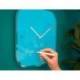 RELOJ LEITZ COSY DE PARED SILENCIOSO CRISTAL 30X30CM COLOR AZUL