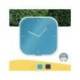 RELOJ LEITZ COSY DE PARED SILENCIOSO CRISTAL 30X30CM COLOR AZUL