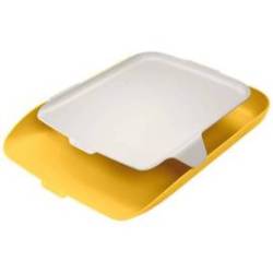 BANDEJA ORGANIZADORA LEITZ PLASTICO AMARILLO