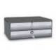 FICHERO CAJONES DE SOBREMESA CEP MOOV UP RECICLADO 80% CON CERRADURA RECICLADO 80% 3 CAJONES GRIS