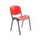 SILLA MARCA ROCADA CONFIDENTE ESTRUCTURA METALICA RESPALDO Y ASIENTO EN POLIMERO COLOR ROJO