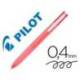 BOLIGRAFO PILOT SUPERGRIP G 4 COLORES RETRACTIL SUJECION DE CAUCHO TINTA DE ACEITE CUERPO COLOR ROSA