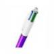 BOLIGRAFO BIC CUATRO COLORES MORADO PUNTA DE 1 MM