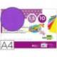 Goma eva liderpapel violeta paquete de 10 hojas