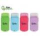 GOMA LIDERPAPEL RECTANGULAR CON PROTECTOR DE PLASTICO SACAPUNTAS 2 USOS Y CEPILLO COLORES SURTIDOS