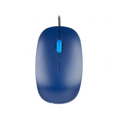 RATON NGS OPTICO CON CABLE 1000 DPI AMBIDIESTROS USB COLOR AZUL