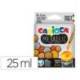 TEMPERA ESCOLAR MARCA CARIOCA METALLIC BOTE 25 ML CAJA DE 6 COLORES SURTIDOS