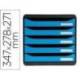 FICHERO DE CAJONES SOBREMESA MARCA EXACOMPTA BIG-BOX CLEAN SAFE 5 CAJONES AZUL