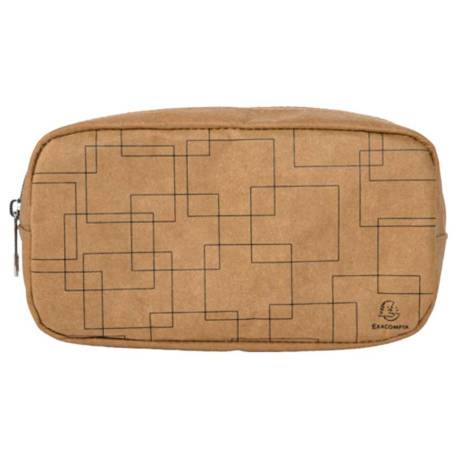 BOLSO ESCOLAR MARCA EXACOMPTA ETERNECO CUERO IMITACION VEGETAL GRANDE RECTANGULAR 105X75X205 MM