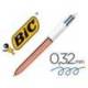 BOLIGRAFO MARCA BIC 0,4 MM CUATRO COLORES