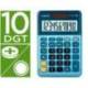 CALCULADORA CASIO MS-100EM DE SOBREMESA 10 DIGITOS TX +/- TECLA DOBLE CERO COLOR AZUL