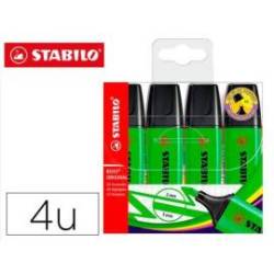 ROTULADOR STABILO 2/5 MM 4 UNIDADES COLOR VERDE