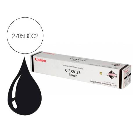 TONER CANON EXV33 IR2520 IR2525 IR2530 COLOR NEGRO