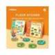 JUEGO DIDACTICO MARCA MIDEER DINOSAURIO CON 64 ADHESIVOS PARA SUELO REMOVIBLES +3 AÑOS