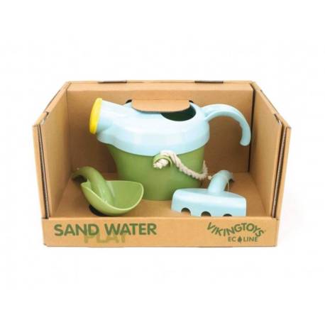 SET DE PLAYA MARCA VIKINGTOYS ECOLINE ECOLOGICO Y RECICLABLE 3 PIEZAS