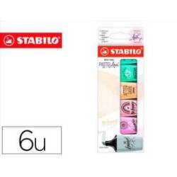 ROTULADOR STABILO BOSS MINI PASTEL LOVE ESTUCHE DE 6 UNIDADES COLORES SURTIDOS "NO SE PUEDEN ELEGIR"