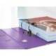 ARCHIVADOR DE PALANCA ESSELTE CARTON FORRADO PVC DIN A4 LOMO 75 MM MALVA