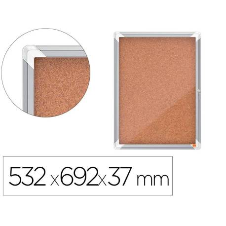 VITRINA DE ANUNCIOS MARCA NOBO PREMIUM PLUS CORCHO 4 X DIN A4 532X692X37 MM