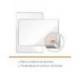 PIZARRA BLANCA MARCA NOBO PREMIUM PLUS ACERO LACADO FORMATO PANORAMICO 55" MAGNETICA 1220X690 MM
