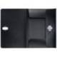 CARPETA LEITZ RECYCLE GOMAS TRES SOLAPAS DIN A4 POLIPROPILENO COLOR NEGRO