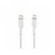 CABLE TRENZADO BELKIN CAA004BT1MWH USB-C A LIGHTNING BOOST CHARGE LARGO 1 M BLANCO