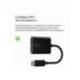 ADAPTADOR BELKIN F7U081BTBLK USB-C DE AUDIO Y CARGA NEGRO