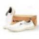 ZAPATOS DE SEGURIDAD DELTAPLUS MICROFIBRA PU SUELA PU MONO-DENSIDAD BLANCO TALLA 37