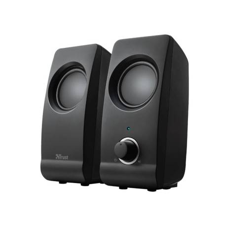 ALTAVOCES TRUST REMO 2.0 POTENCIA MAXIMA 16 W CONTROL VOLUMEN CONEXION USB 2.0 JACK 3.5 MM NEGRO