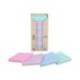 BLOC DE NOTAS ADHESIVAS QUITA Y PON MARCA POST-IT 76X76 MM 100% RECICLADO PEFC EN TORRE PACK DE 16 UNIDADES COLORES