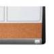 PLANIFICADOR MENSUAL MARCA NOBO MAGNETICO + TABLERO CORCHO HORIZONTAL CON MARCO ARQUEADO PLATA Y NEGRO 585X430 MM