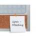 PLANIFICADOR SEMANAL MARCA NOBO MAGNETICO + TABLERO CORCHO HORIZONTAL CON MARCO DE ALUMINIO 585X190 MM