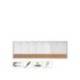 PLANIFICADOR SEMANAL MARCA NOBO MAGNETICO + TABLERO CORCHO HORIZONTAL CON MARCO DE ALUMINIO 585X190 MM