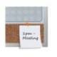 PLANIFICADOR SEMANAL MARCA NOBO MAGNETICO + TABLERO CORCHO HORIZONTAL CON MARCO DE ALUMINIO 585X190 MM