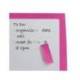 PIZARRA BLANCA NOBO MAGNETICA MARCO COLOR FUCSIA 430X585 MM