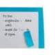 PIZARRA BLANCA NOBO MAGNETICA MARCO COLOR AZUL 430X585 MM