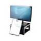 SOPORTE MARCA FELLOWES PARA MONITOR PLUS AJUSTABLE EN 5 ALTURAS COLOR GRAFITO 165X335X344 MM