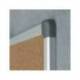 PIZARRA CORCHO MARCA ROCADA MARCO ALUMINIO CON CANTONERAS 120X240 CM