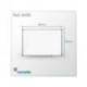 PIZARRA BLANCA MARCA ROCADA LACADA MAGNETICA MARCO ALUMINIO CON CANTONERAS 45X60 CM