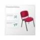SILLA MARCA ROCADA CONFIDENTE ESTRUCTURA METALICA ASIENTO TELA IGNIFUGA BURDEOS 570X410X810 MM