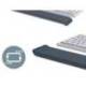 REPOSAMUÑECAS LEITZ ERGO PARA TECLADO AJUSTABLE COLOR GRIS OSCURO