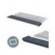 REPOSAMUÑECAS LEITZ ERGO PARA TECLADO AJUSTABLE COLOR GRIS OSCURO