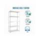 ESTANTERIA METALICA SIMONRACK ADVANTAGE MINI 5/400 BLANCO 5 ESTANTES 75 KG POR ESTANTE 180X80X40 CM