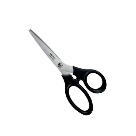 TIJERA OFICINA MARCA LEITZ ACERO INOXIDABLE 185 MM COLOR NEGRO