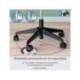 TABURETE MARCA LEITZ ERGO CON ASIENTO TRIANGULAR 5 RUEDAS GIRATORIAS REGULABLE EN ALTURA HASTA 59 CM NEGRO
