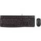 Set teclado + raton con cable Logitech Negro