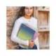 CUADERNO ESPIRAL MARCA MIQUELRIUS DIN A4 80 HOJAS CUADRO 5 MM 90 GR GRADIENT AZUL/LIMON
