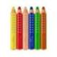 LAPICES DE COLORES MARCA FABER CASTELL GRIPPY XXL CAJA DE 6 UNIDADES COLORES SURTIDOS